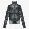 Re-Edition – the Black & White Dots Print Mesh Top Re-Edition – the Black & White Dots Print Mesh Top