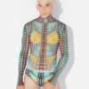 Re-Edition – the Blue Dots Print Mesh Top Re-Edition – the Blue Dots Print Mesh Top
