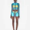 Re-Edition – the Blue Dots Print Mini Skirt Re-Edition – the Blue Dots Print Mini Skirt