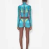 Re-Edition – the Blue Dots Print Mini Skirt Re-Edition – the Blue Dots Print Mini Skirt