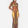 Re-Edition – the Brown Dots Long Dress