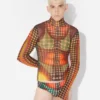 Re-Edition – the Brown Dots Mesh Top Re-Edition – the Brown Dots Mesh Top