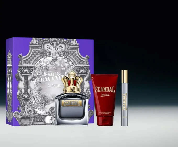 Scandal Pour Homme 3.4 Oz, Shower Gel 2.5 Oz and Spray Scandal Pour Homme 3.4 Oz, Shower Gel 2.5 Oz and Spray