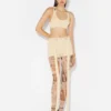 The Beige Gaultier Patch Shorts The Beige Gaultier Patch Shorts