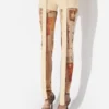 The Beige Gaultier Patch Shorts The Beige Gaultier Patch Shorts