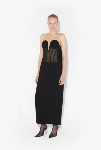 The Bi-Material Corset Dress