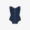 The Bi-Material Denim Corset
