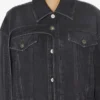 The Black Denim Strap Jacket The Black Denim Strap Jacket