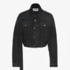 The Black Denim Strap Jacket The Black Denim Strap Jacket