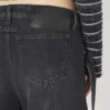 The Black Denim Strap Jeans
