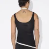 The Black Draped Double Tank Top The Black Draped Double Tank Top