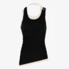 The Black Draped Double Tank Top The Black Draped Double Tank Top