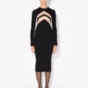 The Black Dress with Chevrons
