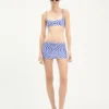 The Blue Target Mini Skirt