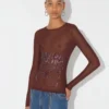 The Burgundy Embroidered Top The Burgundy Embroidered Top