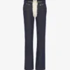 The Contrasting Lace-Up Denim Jeans The Contrasting Lace-Up Denim Jeans