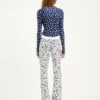 The Curved Denim Flower Jeans