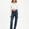 The Curved Denim Jeans