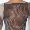 The Gray Blurry Roses Top The Gray Blurry Roses Top