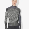 The Gray Laurel Stamp Sweater
