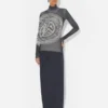 The Gray Laurel Stamp Sweater
