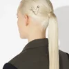 The Heart Safety Pin Hair Clip The Heart Safety Pin Hair Clip