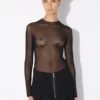The Jean Paul Gaultier Flocked Top The Jean Paul Gaultier Flocked Top