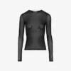 The Jean Paul Gaultier Flocked Top The Jean Paul Gaultier Flocked Top