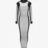 The Long Bi-Material Mariniare Dress The Long Bi-Material Mariniare Dress