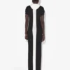 The Long Black Dress with Chevrons The Long Black Dress with Chevrons