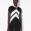 The Long Black Dress with Chevrons The Long Black Dress with Chevrons