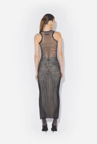 The Long Black Spiral Skirt
