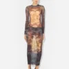 The Long Blue Madaillon Dress The Long Blue Madaillon Dress