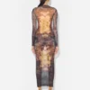The Long Blue Madaillon Dress The Long Blue Madaillon Dress