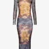 The Long Blue Madaillon Dress The Long Blue Madaillon Dress