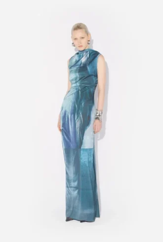 The Long Draped Water Dress The Long Draped Water Dress
