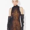The Long Draped Wood Dress The Long Draped Wood Dress