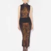 The Long Draped Wood Skirt