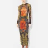 The Long Khaki Madaillon Skirt The Long Khaki Madaillon Skirt