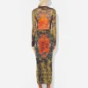 The Long Khaki Madaillon Skirt The Long Khaki Madaillon Skirt