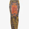 The Long Khaki Madaillon Skirt The Long Khaki Madaillon Skirt