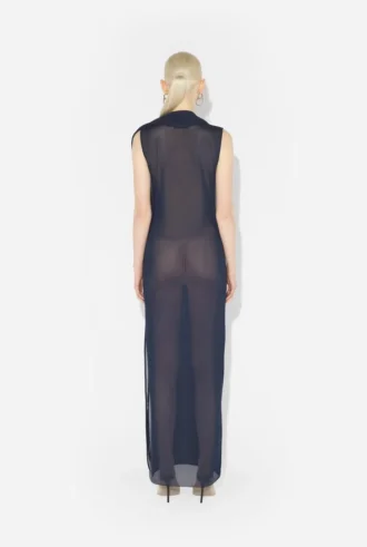 The Long Navy Embroidered Dress The Long Navy Embroidered Dress