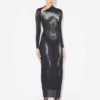 The Long Silver Body Dust Dress The Long Silver Body Dust Dress