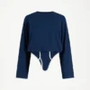 The Long-Sleeved Twisted Bodysuit