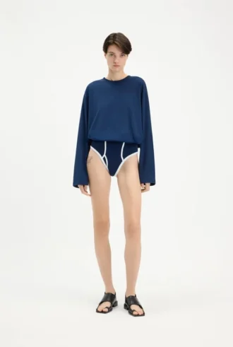 The Long-Sleeved Twisted Bodysuit