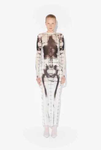 The Long White Squeletor Dress