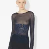The Navy Embroidered Top The Navy Embroidered Top