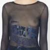 The Navy Embroidered Top The Navy Embroidered Top
