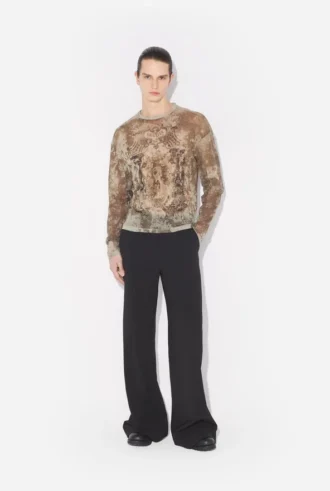 The Oversized Beige Madaillon Top