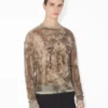 The Oversized Beige Madaillon Top The Oversized Beige Madaillon Top